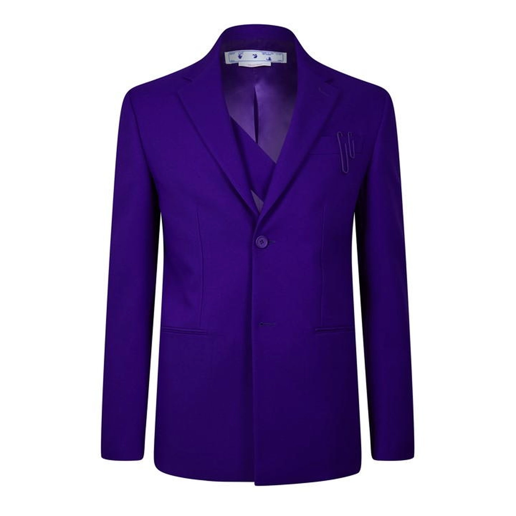 Off White Off Graf Blazer - Purple